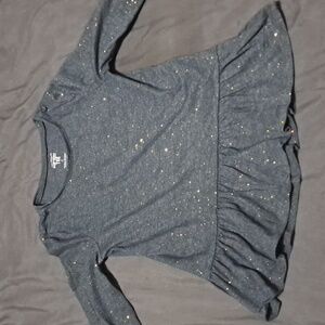 Girls long sleeve glitter tshirt